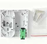 2 Port FTTH Fiber Optic Wall Outlet Box SC/APC Termination Box Indoor Fiber Socket for Opt