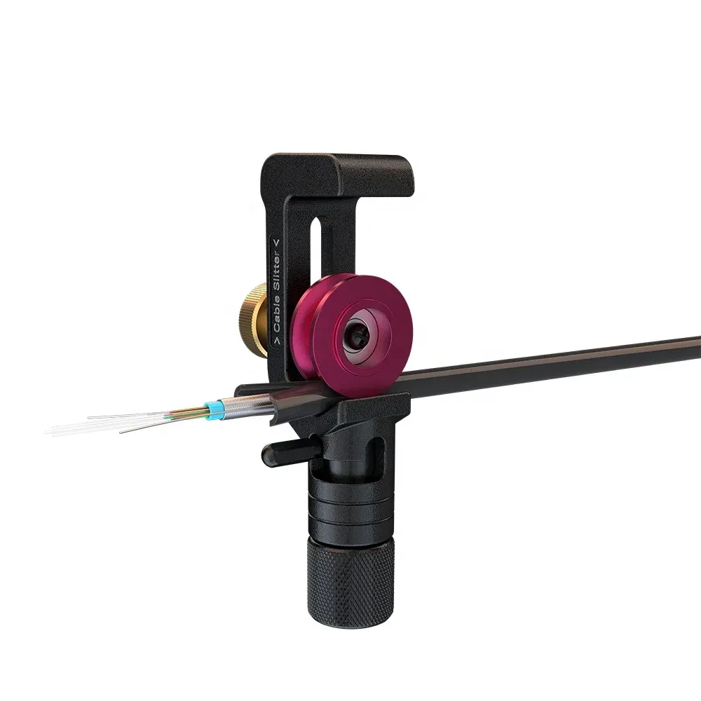 Qd APT adss cable asu   FTTH Miller Type Double Head Electric Fiber Optic Cable Stripper Tool Armored Slitter-boxintelecom