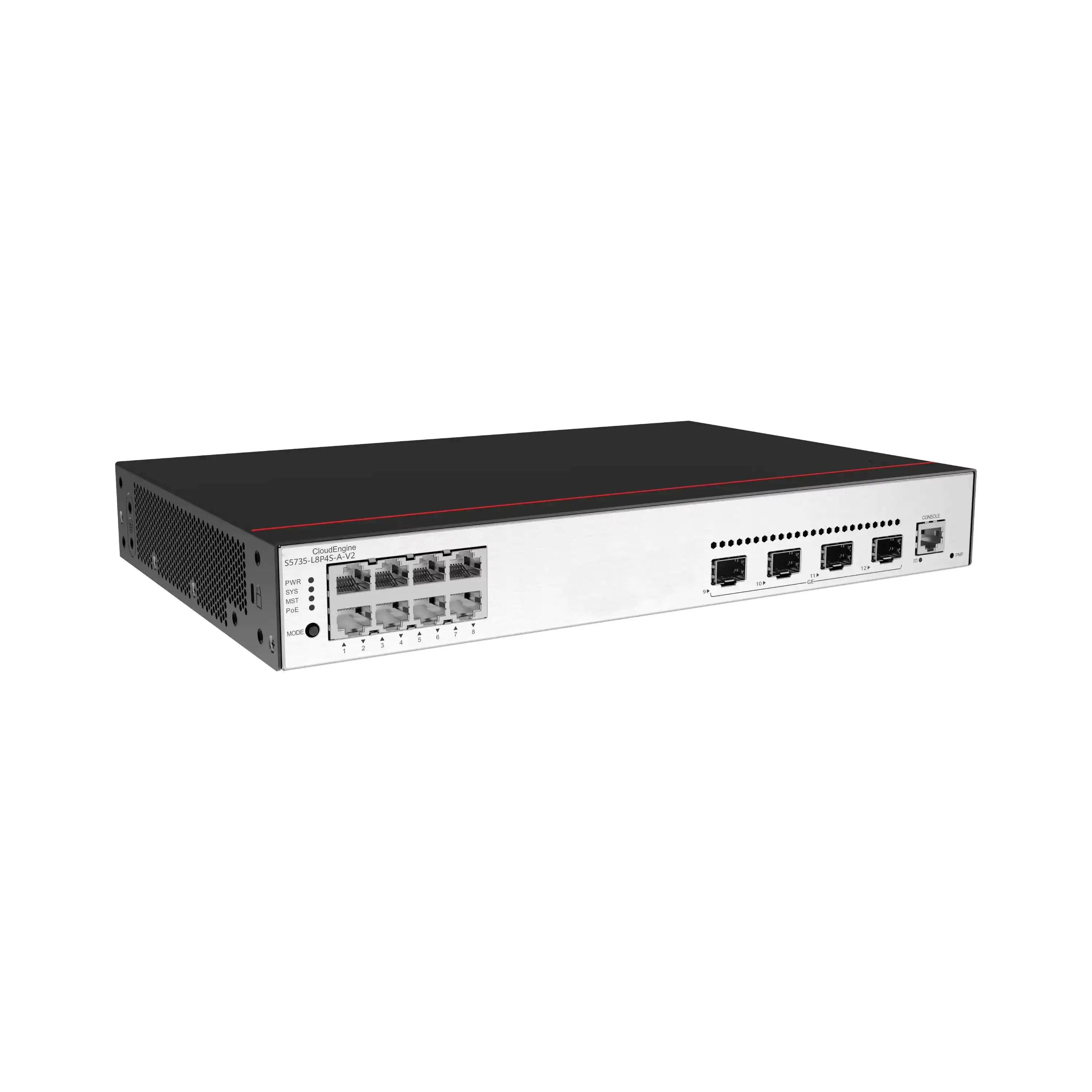 98012151 S5735I-L8P4X-A-V2 8*10/100/1000BASE-T 4*10GE SFP+ Ports, PoE+, AC Power Access Switch-boxintelecom