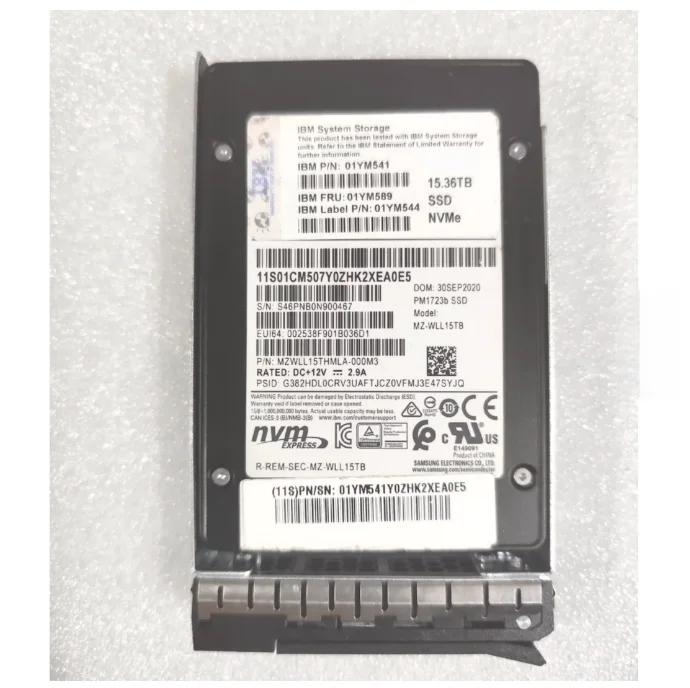 Storage Flagship 15.36TB NVMe Hard Drive Dual Models Available 01YM541/01CM507 PM1723B