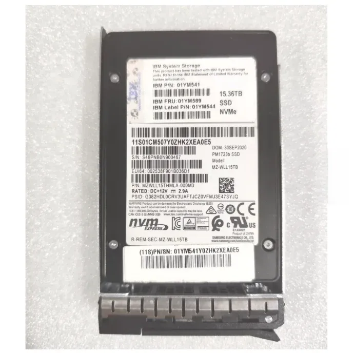 Storage Flagship 15.36TB NVMe Hard Drive Dual Models Available 01YM541/01CM507 PM1723B