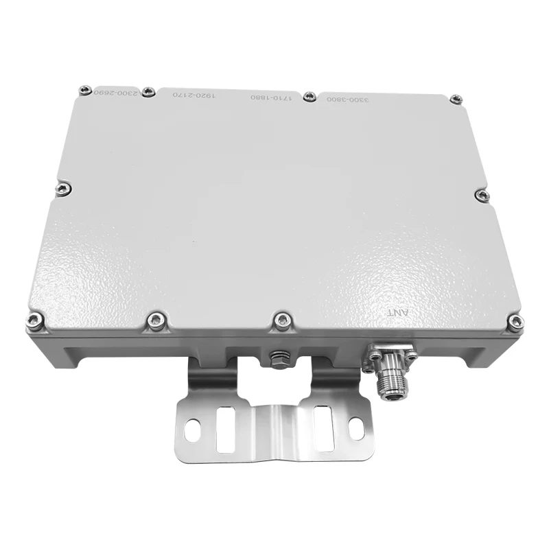 LOW PIM 200W 1710-1880/1920-2170/2500-2690/3300-3800Mhz Four Band RF Quad Combiner with NF