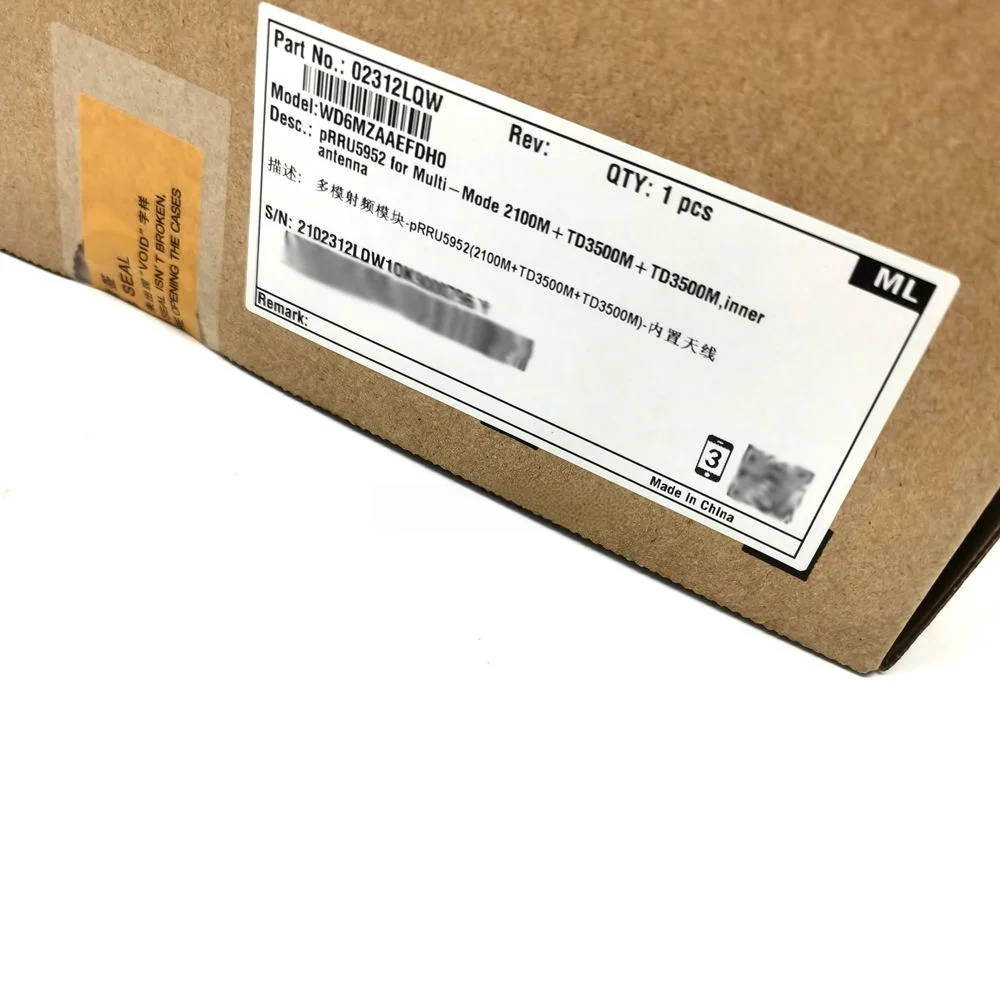 Wholesale Base Station PRRU5952 02312QBP WD6MZAAECDN0 for Multi Mode 2100M+TD3500M+TD3500M Inner Antenna 02312LQW-boxintelecom