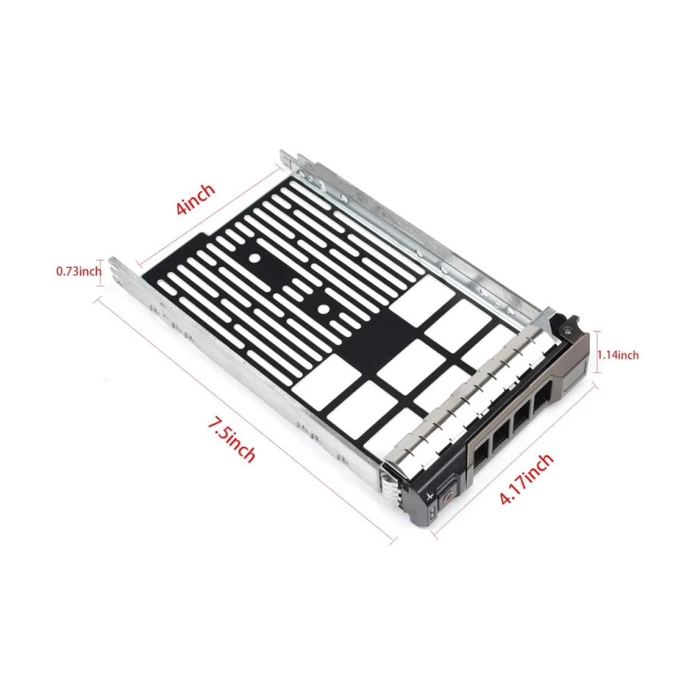 Tray 3.5 SSD Caddy F238F 0F238F SAS SATA Hard Drive Bracket Compatible for Dell Poweredge 