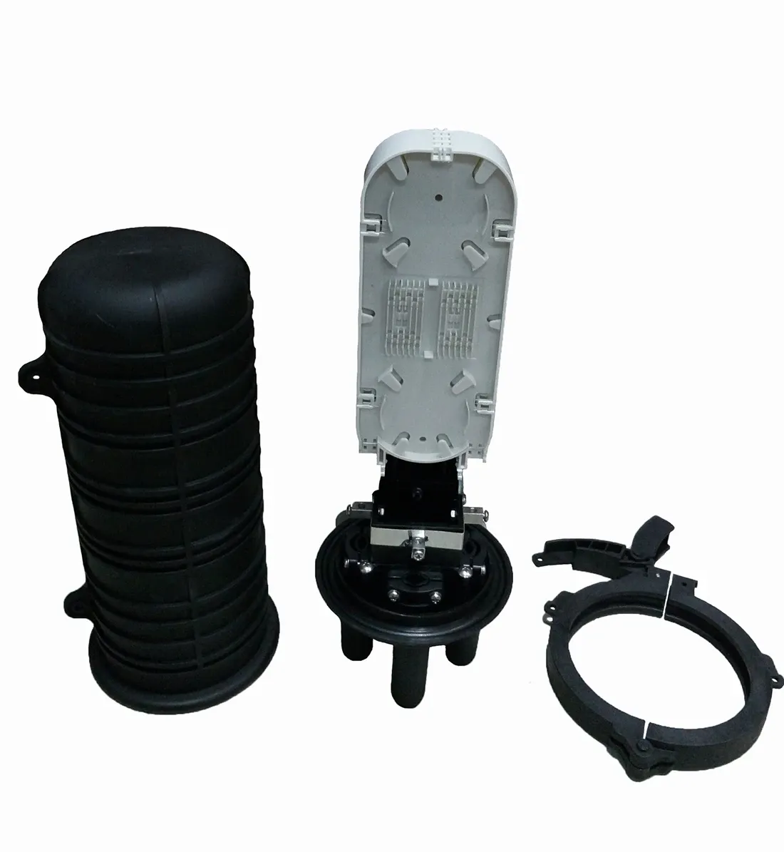 High-Density Large Capacity 1-In-3-Out Fiber Optic Splice Closure IP68 Waterproof for FTTH