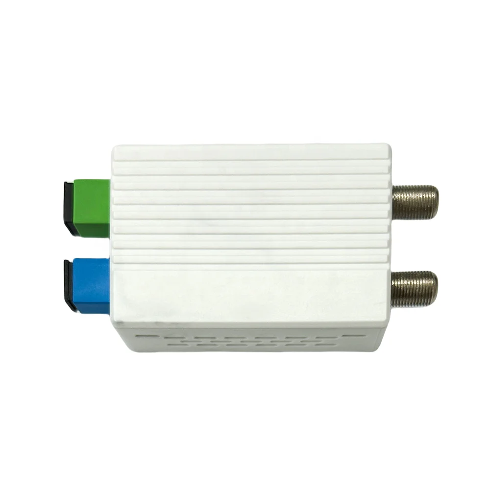 FTTH Catv Node 1550nm WDM OR18P Fiber Optic Mini Passive Optical Receiver 1 RF 2 RF Port Triplexer Mode With AGC WDM Function-boxintelecom