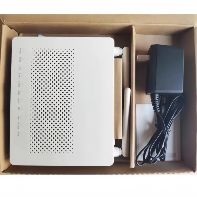 100% New OEM FTTH HG8546M Dual-Band GPON Xpon 4GE+2POTS+2USB 5dbi Dual-Band ONU English Firmware Modem Router 1-Year Warranty-boxintelecom