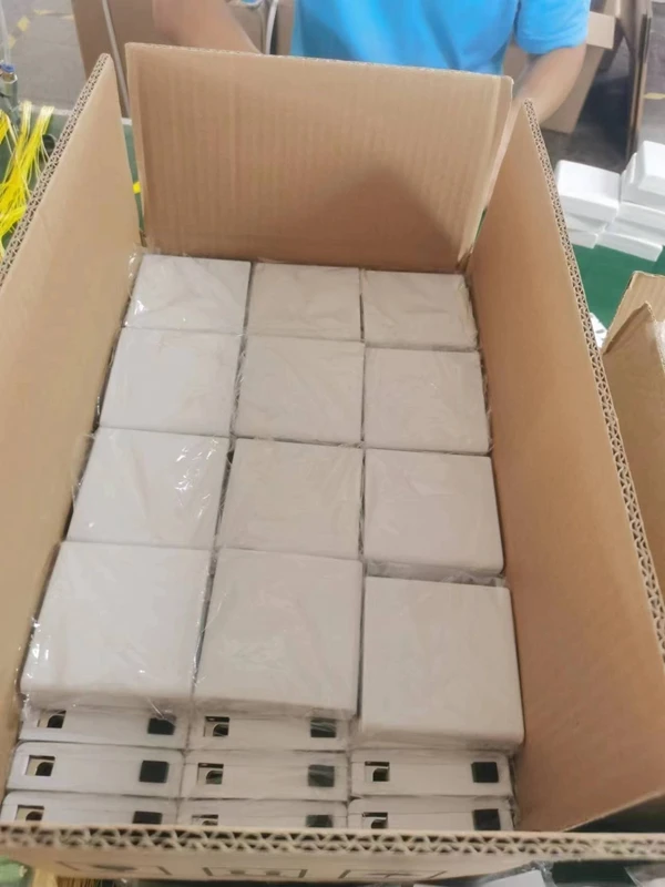 QD-APT Socket Fiber Ftth Box 2 Ports Desktop Wall Socket Terminal ABS Fiber Optic Junction