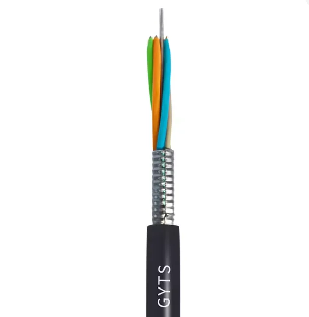 GYTS Outdoor Armored Optical Fiber Cable Single Mode G652D Communication Cable for Telecom