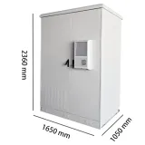 Customizable IP65 Steel Waterproof Outdoor Cabinet Three Room Electronic Instrument Shell 