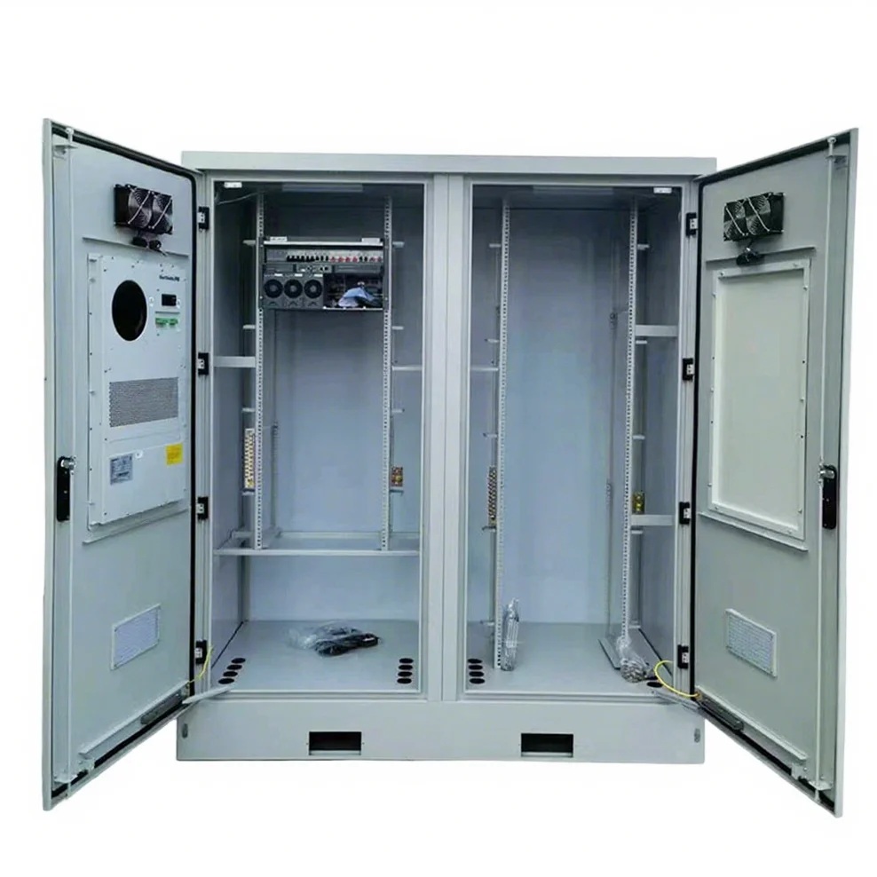 OEM Outdoor Integrated Power Equipment Cabinet Customizable Waterproof Dual-Cabin Enclosure Galvanized Steel Aluminum IP55 Metal-boxintelecom
