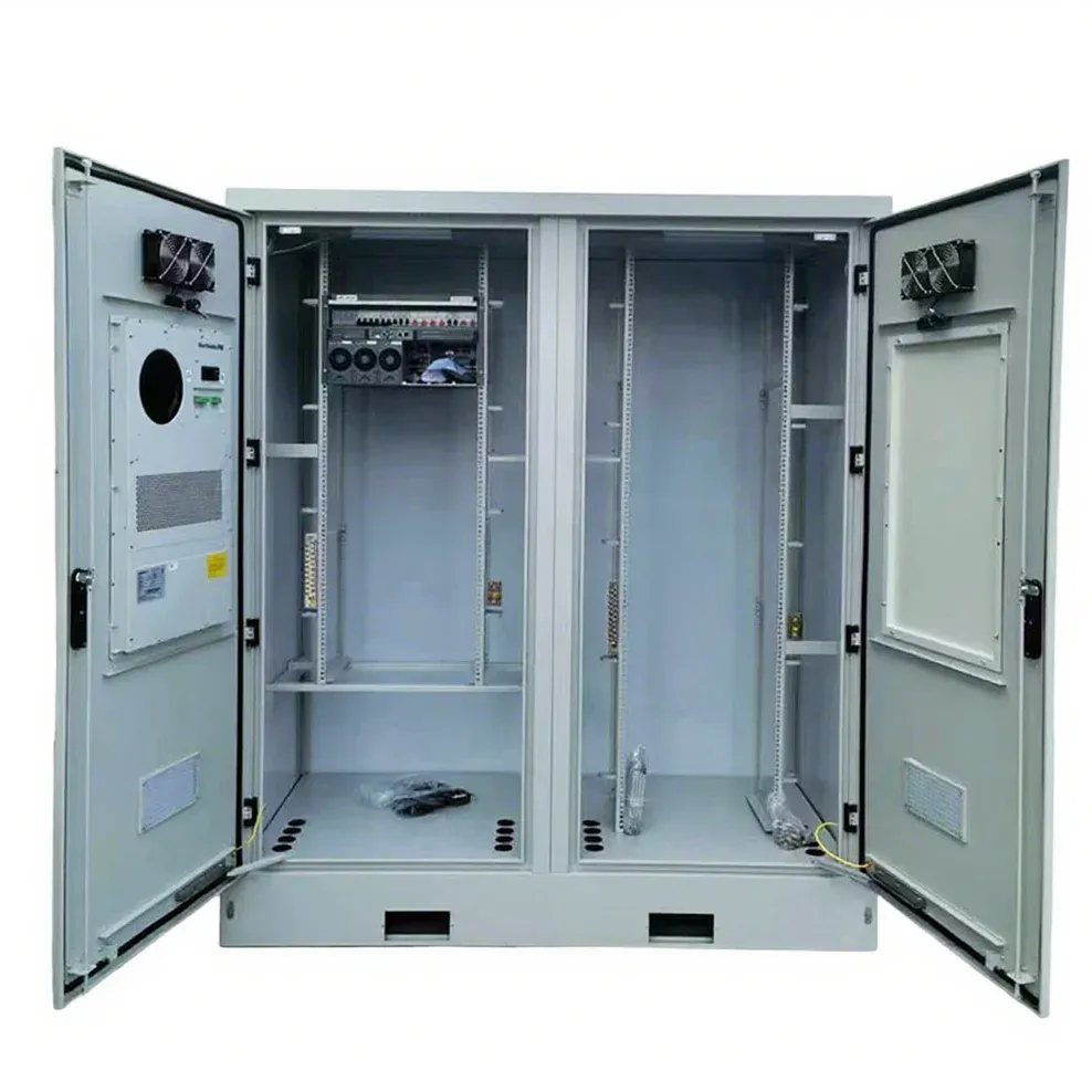 OEM Outdoor Integrated Power Equipment Cabinet Customizable Waterproof Dual-Cabin Enclosure Galvanized Steel Aluminum IP55 Metal-boxintelecom