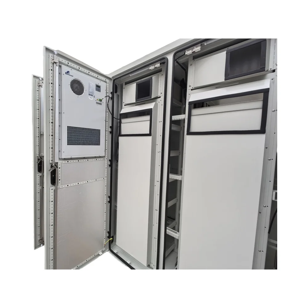 Customizable Outdoor Telecom Equipment Cabinet 18U 22U 32U 42U Waterproof IP55 IP65 Stainless Steel Aluminum Metal Construction-boxintelecom