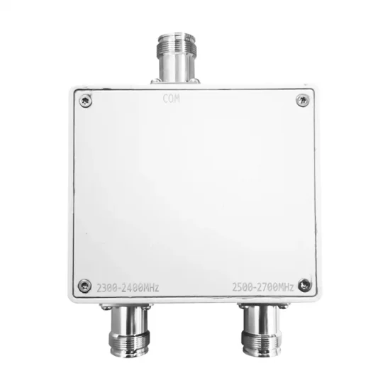 2.3-2.4G/2.5-2.69GHz 300W RF Dual Band Combiner Diplexer 4.3-10F