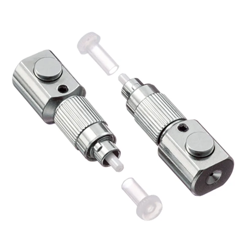 FC/UPC Round Flange Fiber Optic Adapter - Telecom Grade Bare Fiber Coupling Connector with
