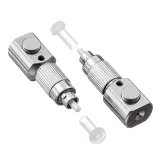 FC/UPC Round Flange Fiber Optic Adapter - Telecom Grade Bare Fiber Coupling Connector with