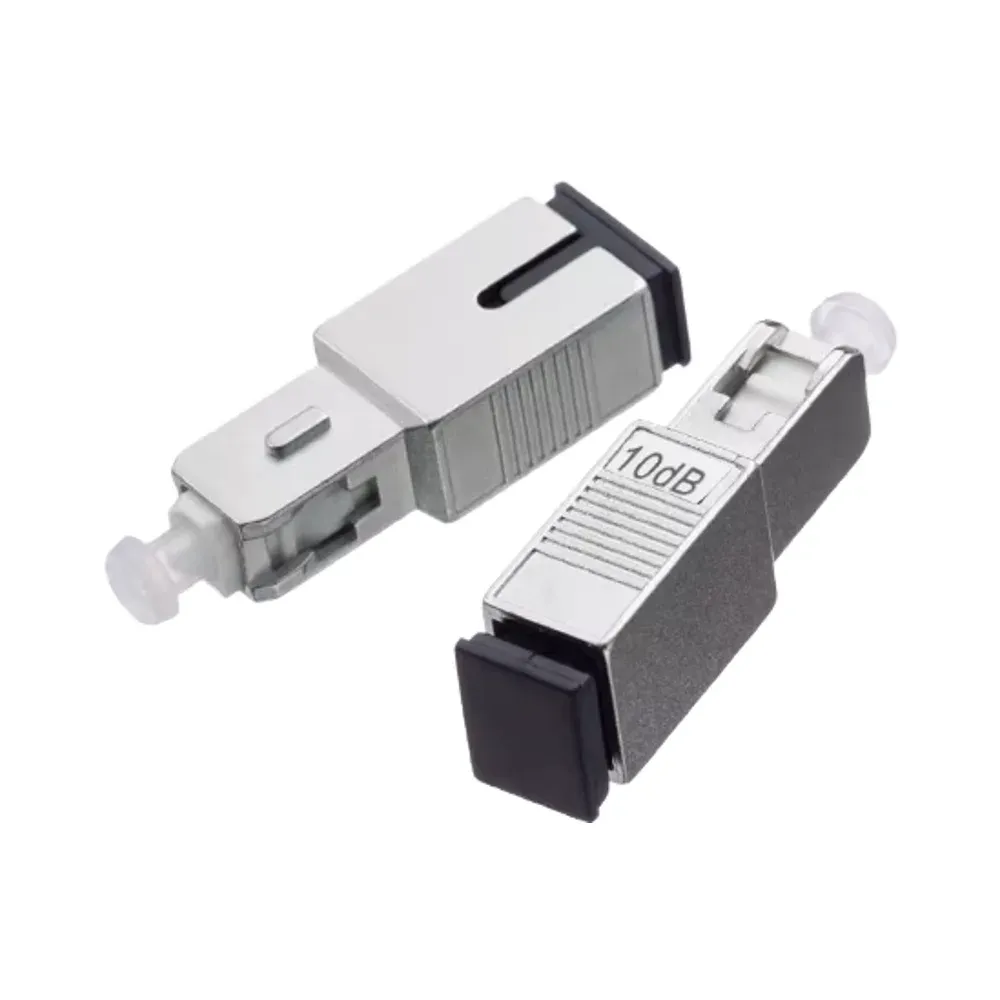 Single Mode Optical Fiber Attenuator 0-30dB SC/UPC Male-Female Coupler Adapter with Flange Used for FTTH 3G Networks-boxintelecom