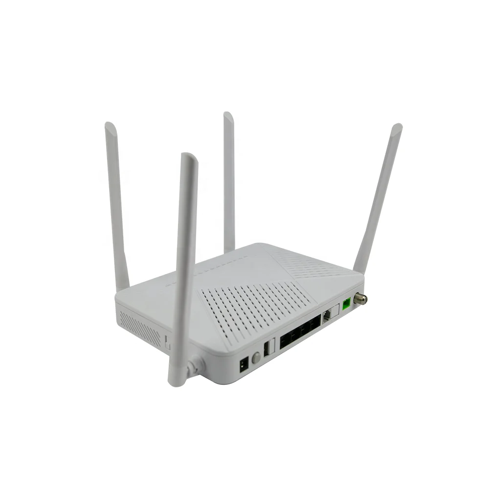 FTTH EL4012VC 4Ge Port GPON EPON XPON CATV ONU Dual Band WiFi Router VoIP Fiber Optic Modem with English Firmware-boxintelecom