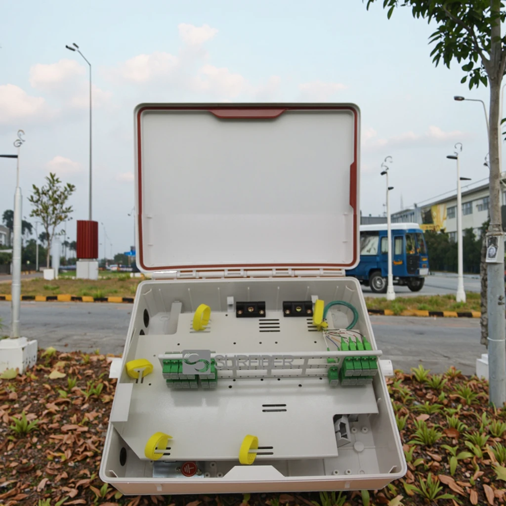 12-48 Core Fiber Optic Terminal Box SC Connector Type Used for Telecom Outdoor FTTH Applications Compatible with 3G 4G Networks-boxintelecom