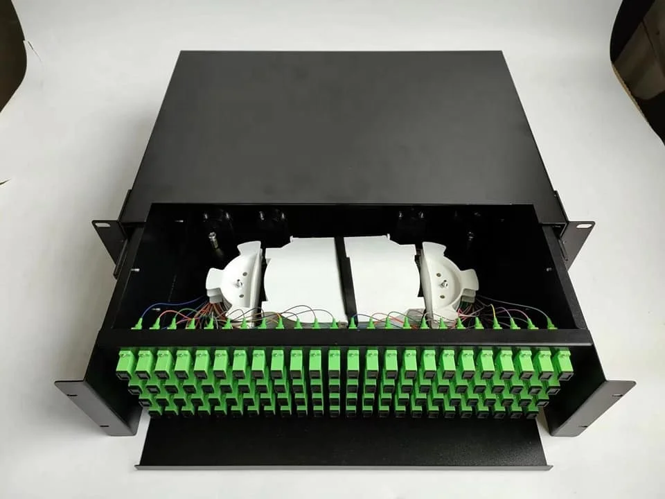 Good quality 19 Inch 12 24 48 cores ODF Optical Termination Box FTTH ODF 24 Ports 48 72 96