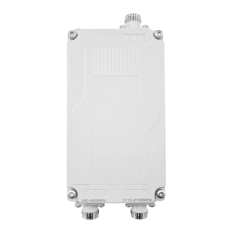 RF Diplexer 380-960/1710-2700MHz, 300W, 4.3-10 F, -160dBc, IP65 Duplexer Combiner