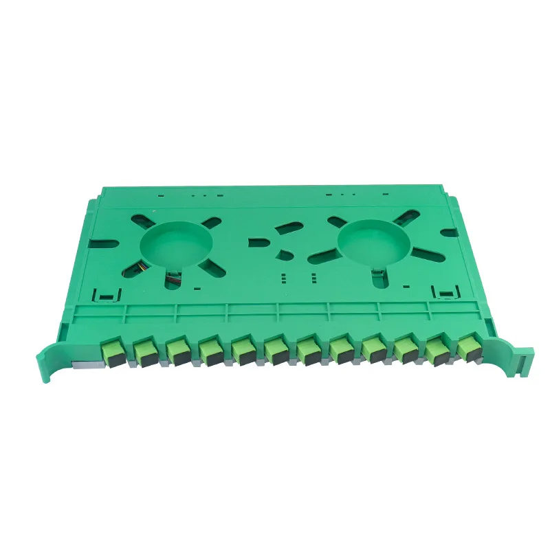 SC/APC 12-Core Integrated ODF Splicing Tray - Broadcast Grade Fiber Fusion Tray with Full 