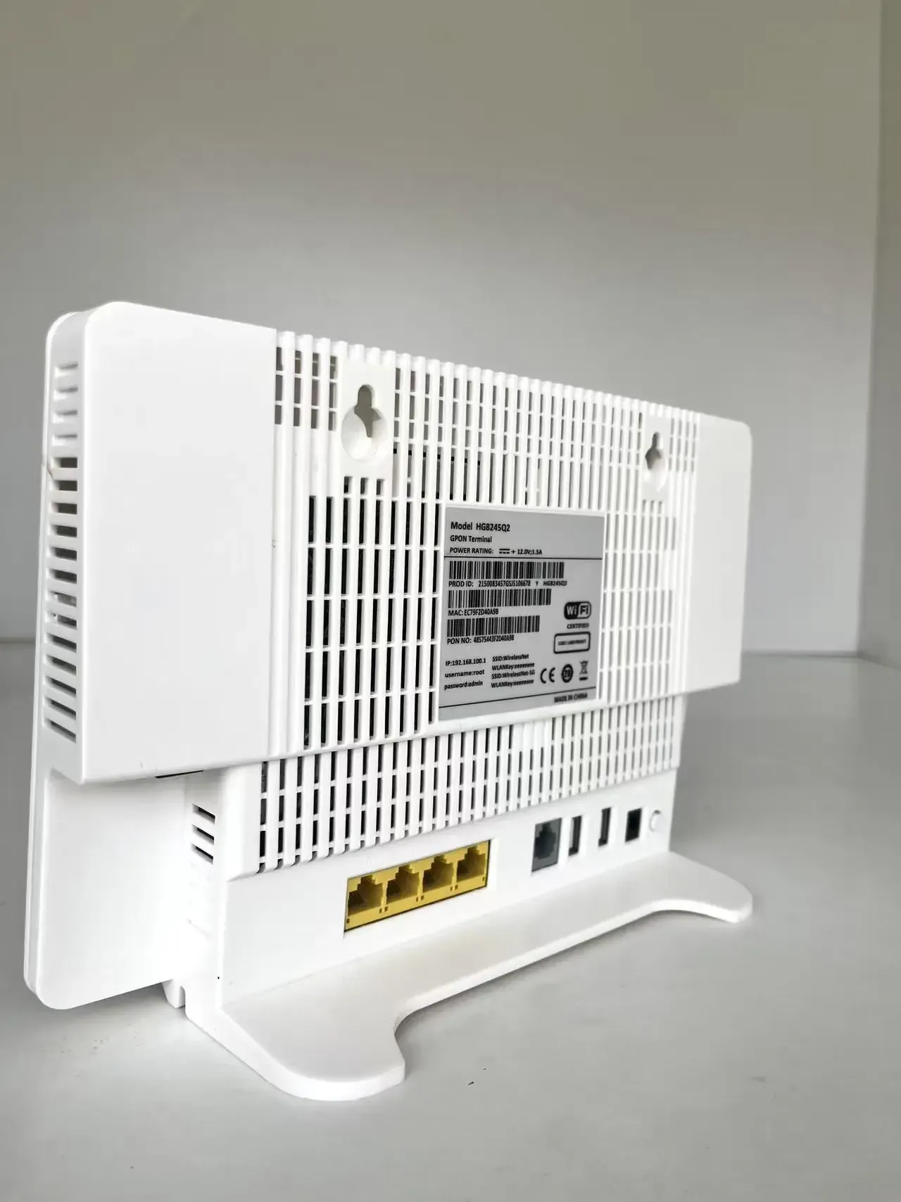 HG8245Q2 4GE+1GPON+1POT+2USB Dual-Band WiFi POE Powered DC 12V ONU with 1 Year Warranty for Commercial & Household Use-boxintelecom