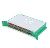 Rack-Mounted Fiber Optic PLC Splitter 1x8/1x16/1x32, Enhanced Thickened Steel Frame SC/UPC