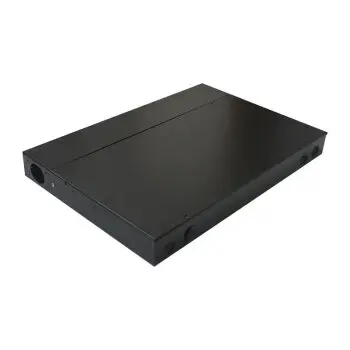 96F LC/UPC 24-Port 1U Fixed Type Duplex Fiber Optic Patch Panel Cassette Rack Mount Holder