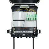 Fiber Optic Distribution Box 24 Cores SC Adapter 1:8 Splitter Outdoor Wall Pole Mountable