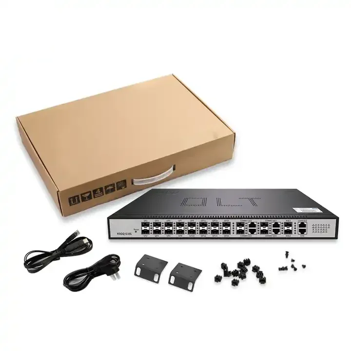 olt hsgq 4 port triple play tarjeta 16 pon mini gpon olt ftth FTTx Solution 10G gepon olt compatible with ONU fiber-boxintelecom
