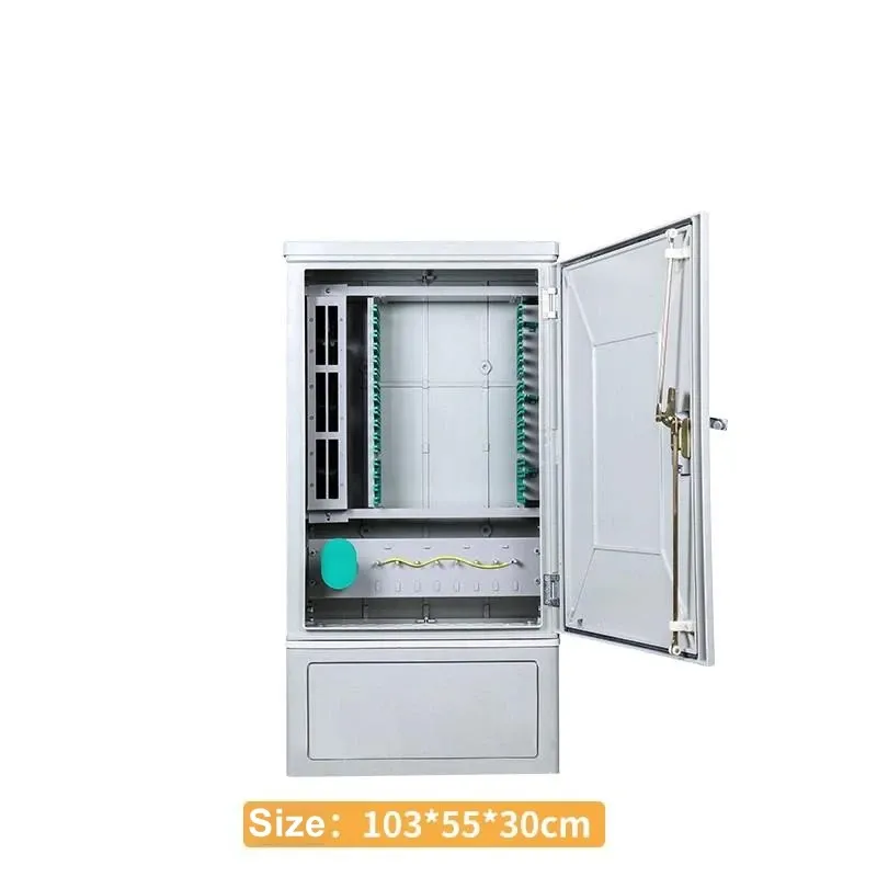 144 Core Outdoor Fiber Optic Distribution Cabinet ODF IP65 Waterproof SMC/Steel