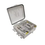 Fiber Optic Splitter Distribution Box - 1x16 Thickened ABS 24-Core Telecom-Grade Optical S