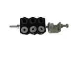Double-Hole Stainless Steel Clamp for Fiber Optic and Power Cable Telecom Parts