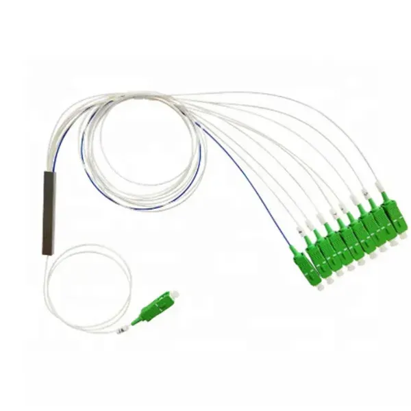 Fiber Optic FTTH 1X9 Steel Tube PLC Splitter with Sc APC Connector