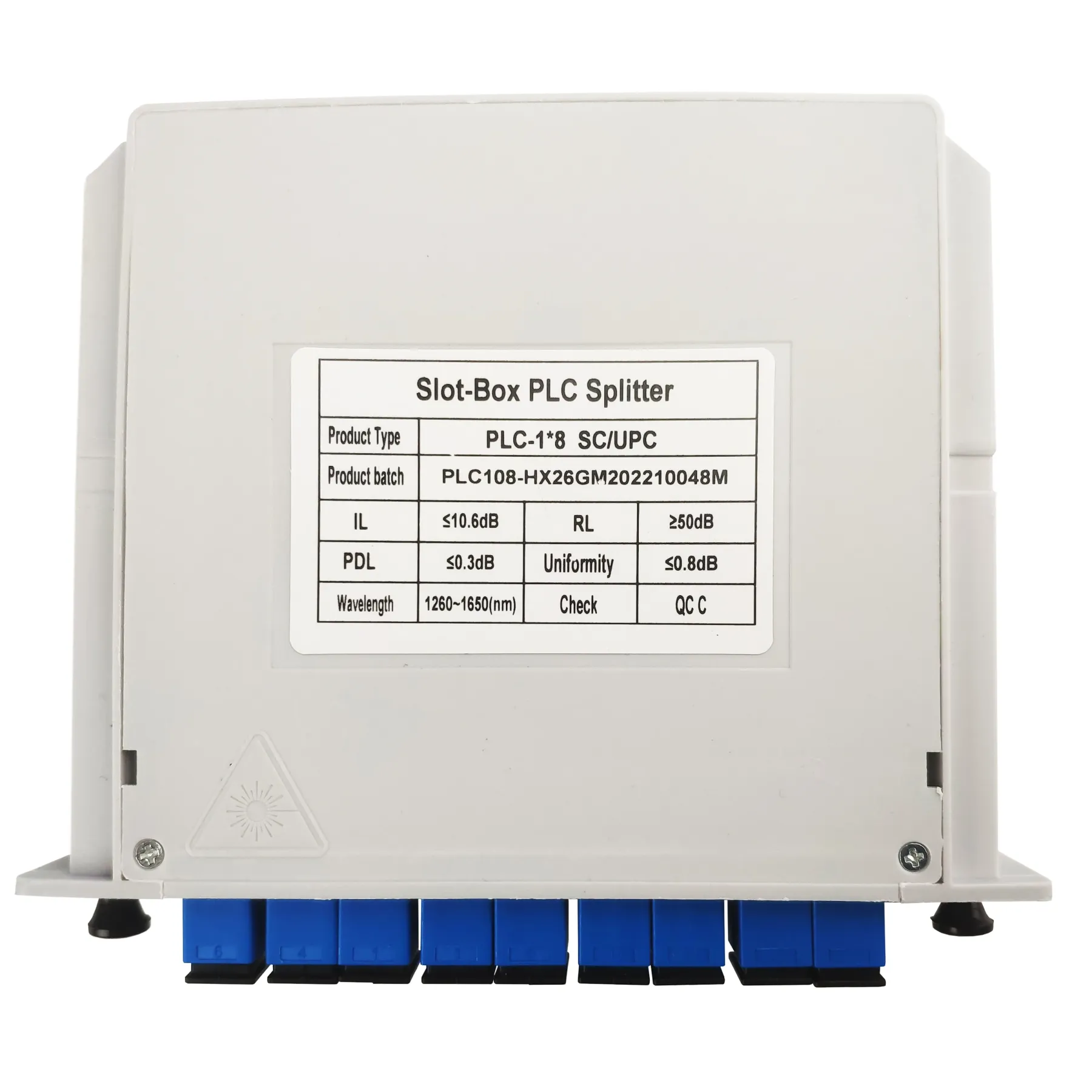 Ftth Low Il sc Apc/upc 1x32 1x8 1x16 Singlemode Sm Fiber Optic Abs Box Optical Plc Splitte