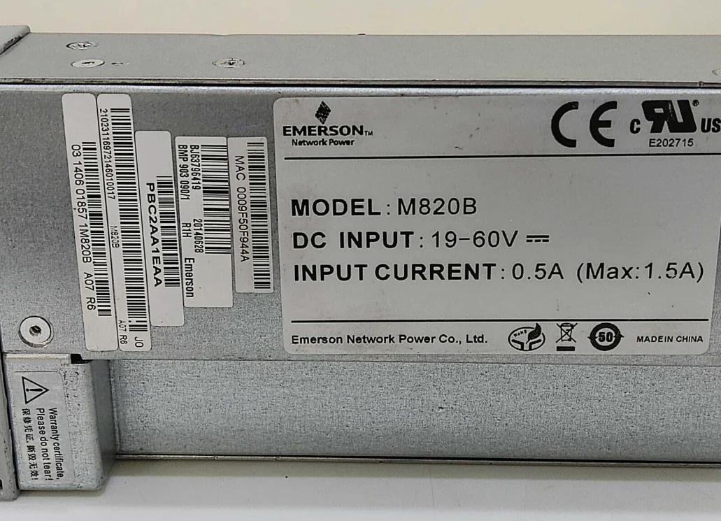 New Emerson Vertiv Netsure 731 A41 48v 0.5A DC Power Systems Controller M221s M222s M830b Communication Cabinet Use ISO CE-boxintelecom