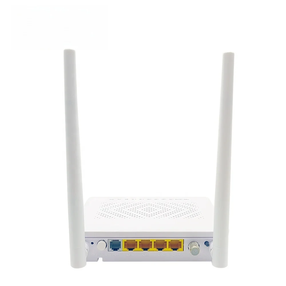 Zc-520T Xpon 1GE+3FE+WIFI+1POTS+1USB+CATV+WDM+AGC SC/APC Optical Connector 12V DC Power Supply Flexible Optical Network Unit for-boxintelecom