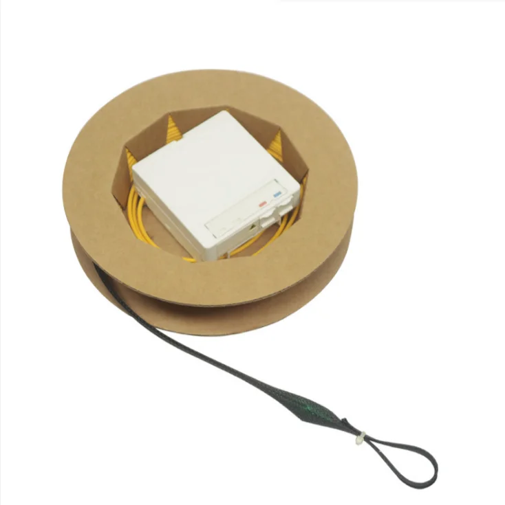 ONT Pre-Terminated Wall Outlet with 4 Cores LC/APC Connector Fiber Rosette Box for FTTX Ac