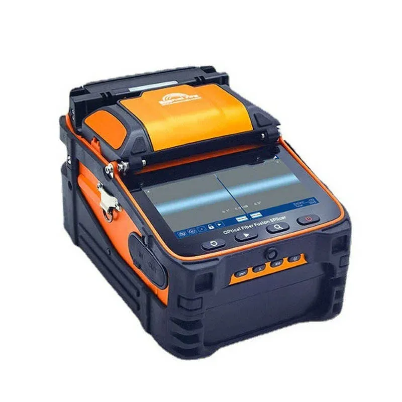 AI-9 Fiber Welding Machine Six Motor Automatic Main Line Fiber Optic Cable Fusing Equipment Fusion Splicer-boxintelecom