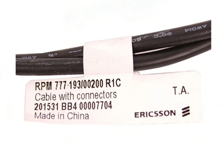 Erics RBS6201 DC Power Cable RPM777193/00200 ET20A(f)-ET20A(f) 0.2m