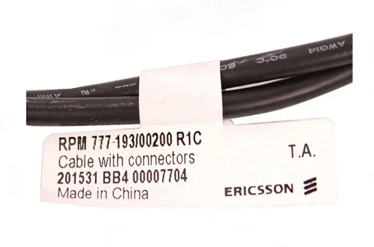 Erics RBS6201 DC Power Cable RPM777193/00200 ET20A(f)-ET20A(f) 0.2m