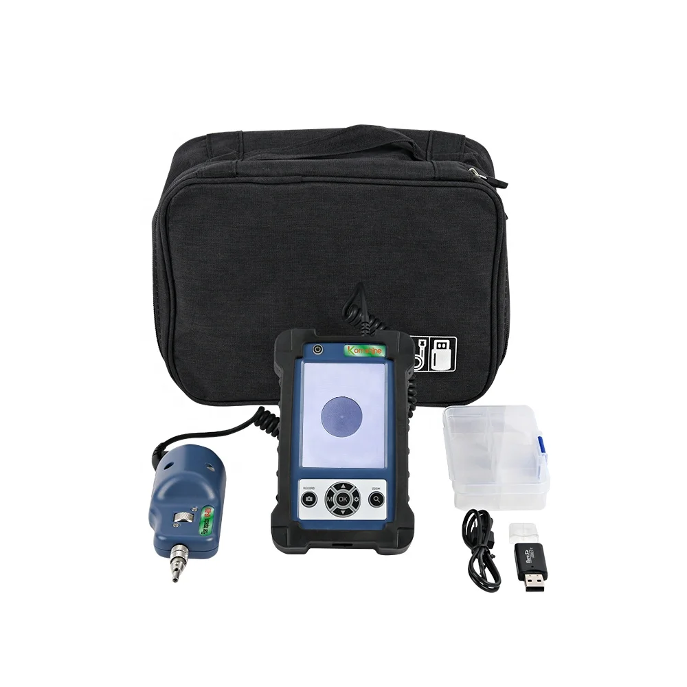 Komshine Kip-600p Fiber Inspection Fiber Optic Connector Inspection Portable End Face Detector Microscope 400x Magnification-boxintelecom