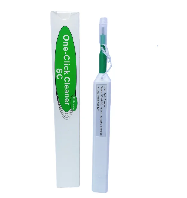 SC One Click Cleaner Fiber Optic Connector Cleaning Tool 2.5mm Universal Connector Fiber O