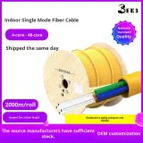 4 Core Single Mode Fiber Optic Cable with Steel Wire Strength Member for FTTH Aerial Use