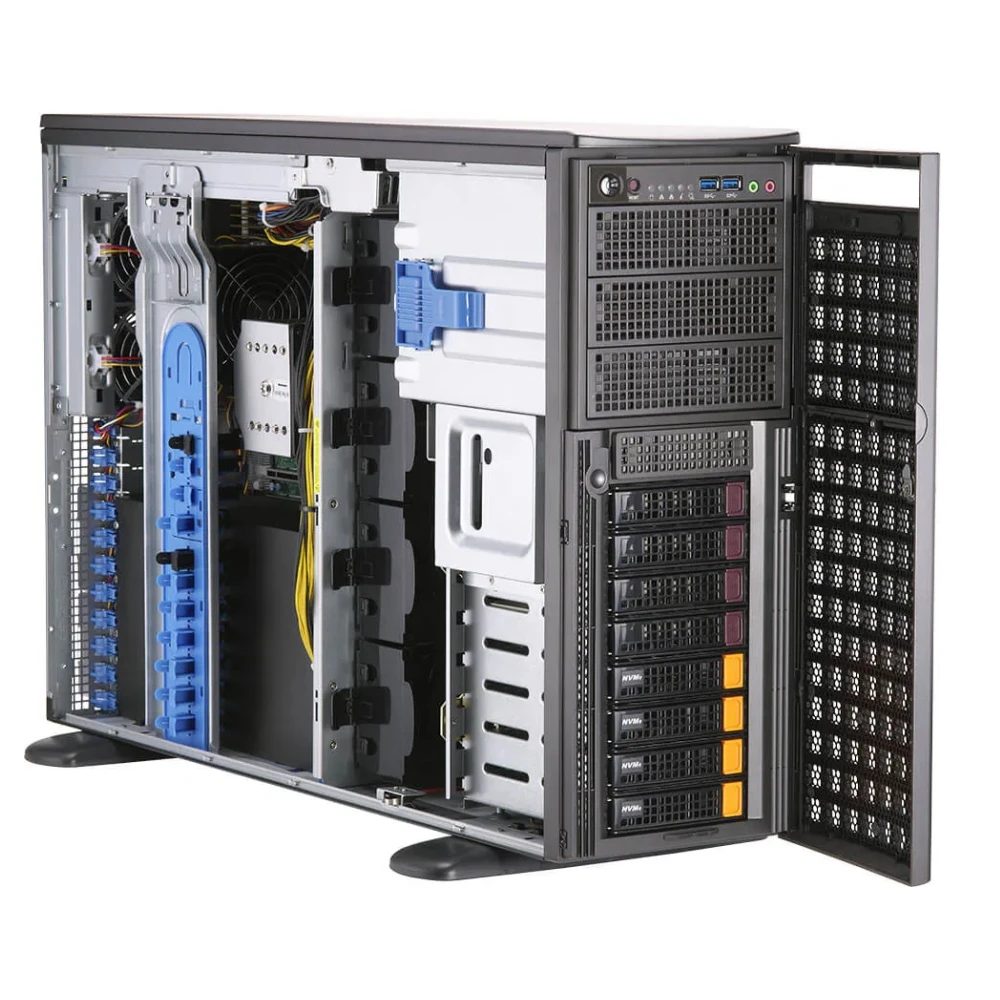 High-Performance Computing Supermicro SYS-740GP-TNRT Dual Xeon Scalable GPU Full-Tower 4GPUs