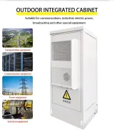 Customizable Outdoor Integrated Cabinet 5G Communication IP55 Rating Galvanized Steel Alum