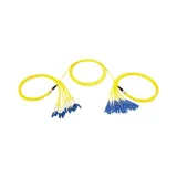 Breakout Optical Fiber Trunk Cable G657A1 Patchcord LC SC UPC 12 FIBER FTTH Yellow Jacket 