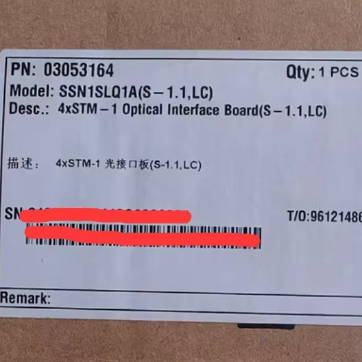 Fiber Equipment SLQ1A Card SSN1SLQ1A S1LC OSN1500 OSN2500 OSN3500 SSN1SLQ1A22 4xSTM Optical Interface Board 0