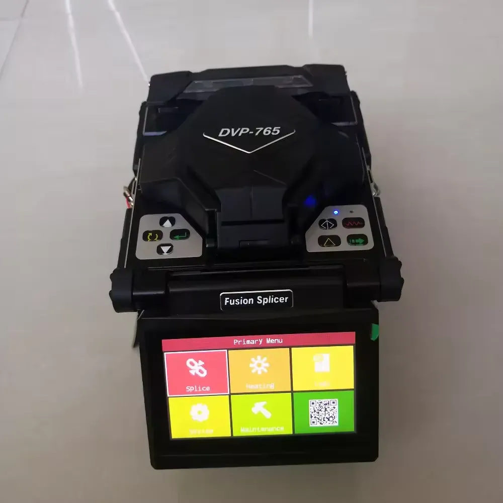 Fiber Optic Splicing Hine DVP-765 FTTH DVP765 Optical Fiber Arc Fusion Splicer FTTX-boxintelecom